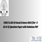 CBSE Class 10 Social Science Set 3 32 6 3 2025 PYP